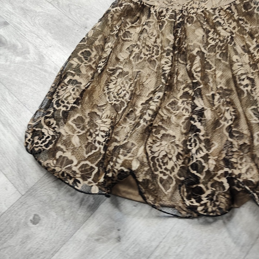 Alloy Apparel Women's Size Medium Black And Gold Metallic Lace Dress - Picture 2 of 16
